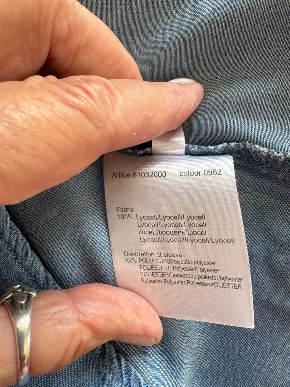 🌼 Blusa lyocell More & More – tamanho 36 – look jeans e mangas bordadas – photo 13
